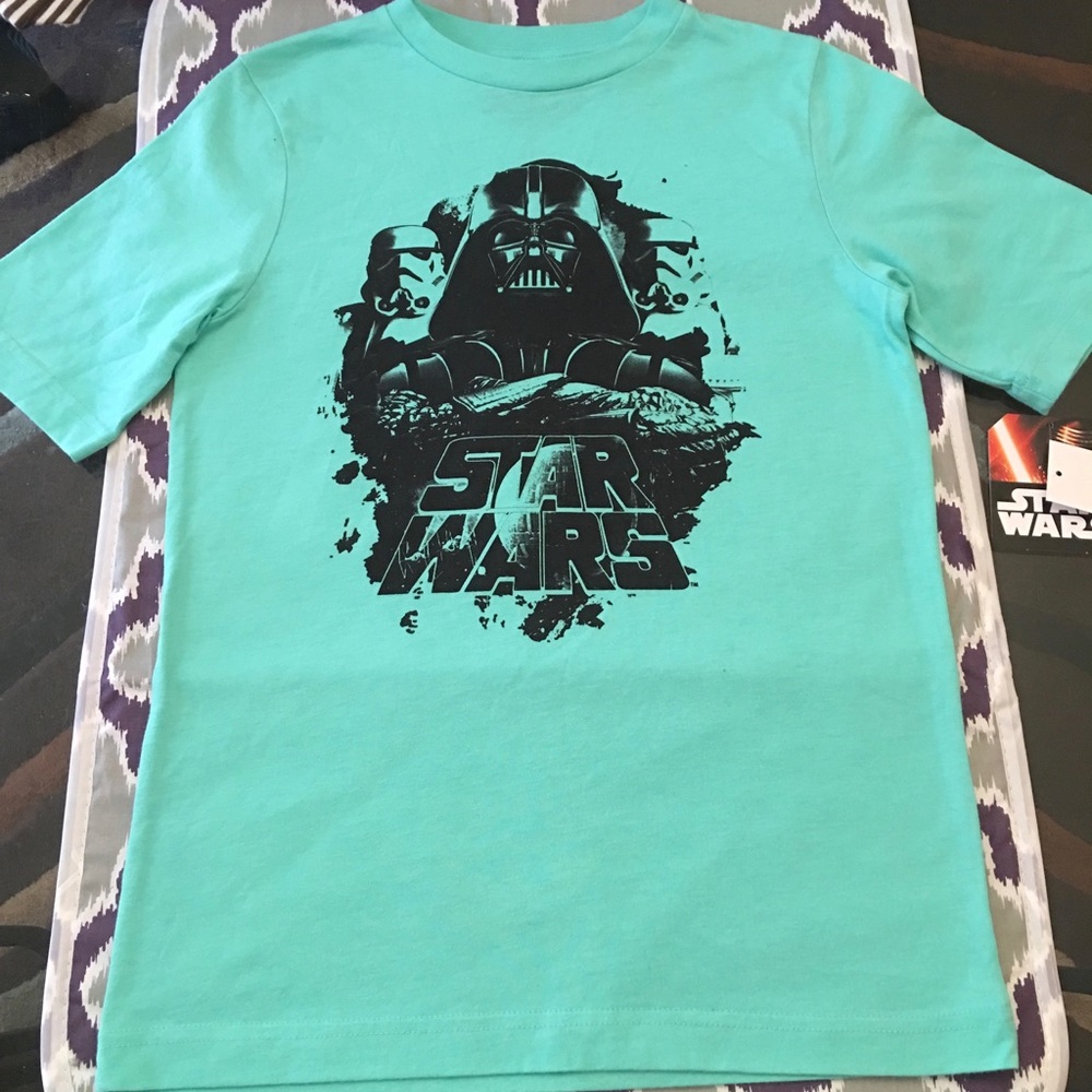 Girls Green short sleeve Star Wars Darth Vader tee